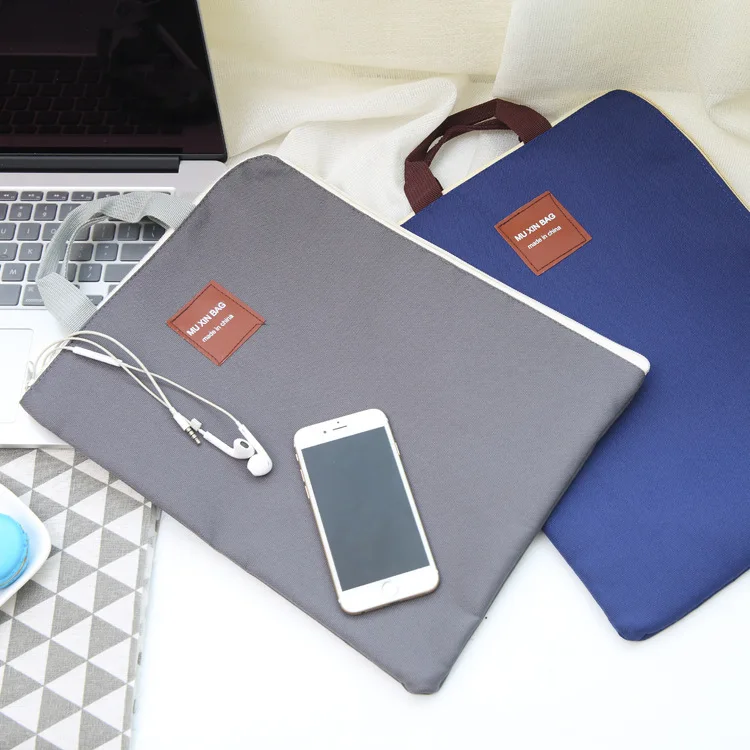 

Multifunction Storage Bag Multilayer zipper A4 File Bag Laptop Computer Phone Bag Oxford Canvas Briefcase Big Capacity Container