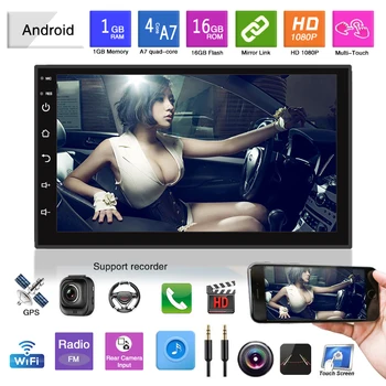 

Car Multimedia Player Car Radio 2 Din Andriod Mirror Link 7" GPS Navigation HD Stereo Audio Autoradio Car Mp5 Bluetooth Player