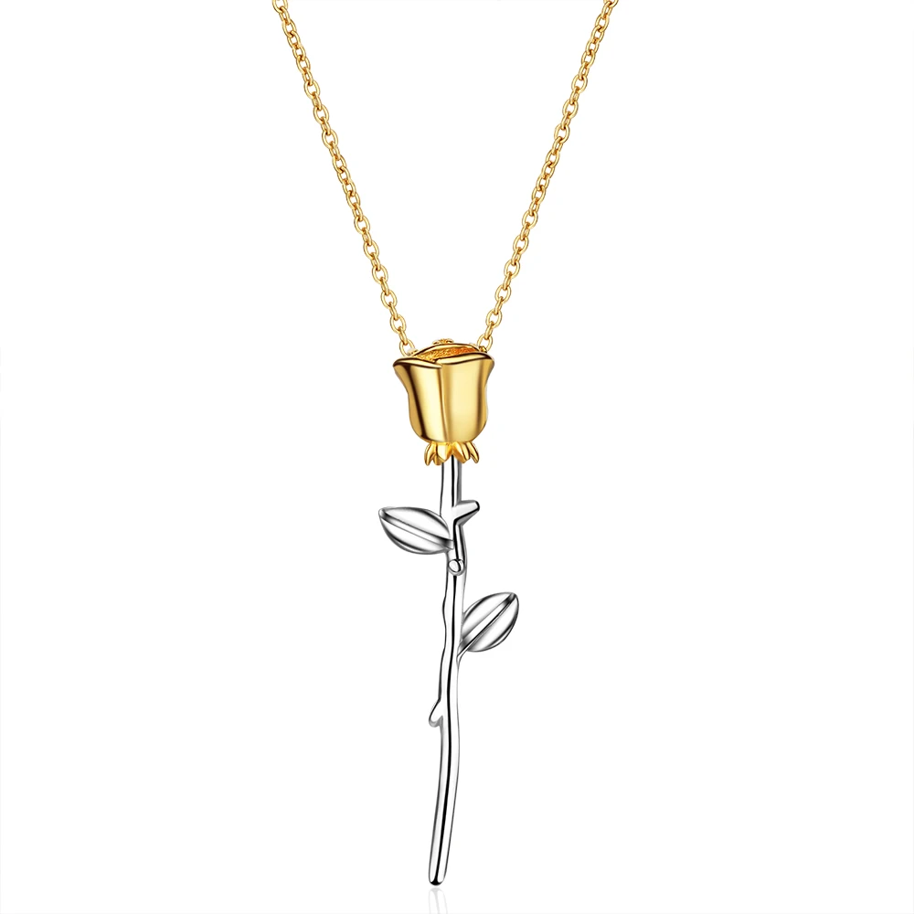 

Pendant Necklace For Women Stainless Steel Luxury Cute Crystal Chain Gifts Vintage Rose Harajuku Choker Fashion Jewelry Kpop