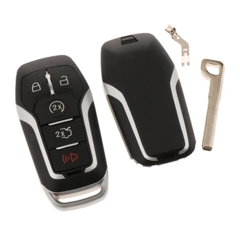 

Metal New Car Key Covers Remote Starters Shell - 5 Button Key Cap Case for Ford