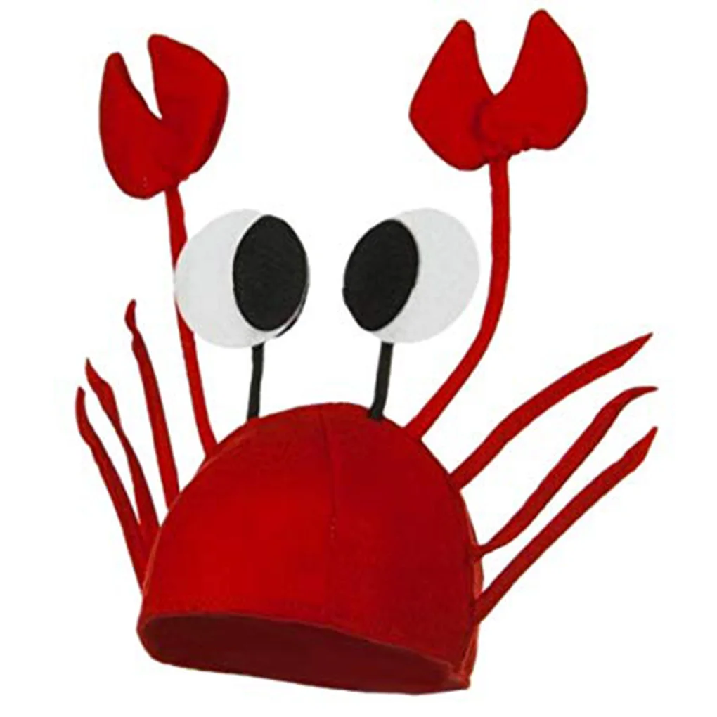 Girls Crab Hat Kindergarten Boys Children's Day Beanie Funny Cap Holiday Props Christmas Gifts