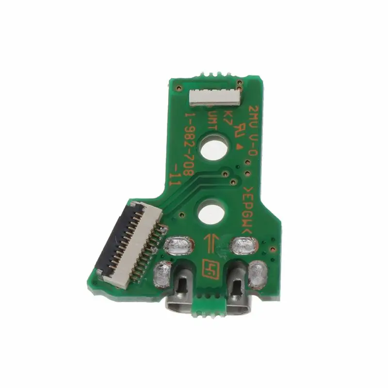 Kitechildhood USB Charging Port Board 14 Pin JDS-055 for PS4 Controller Dualshock Flex Cable Green