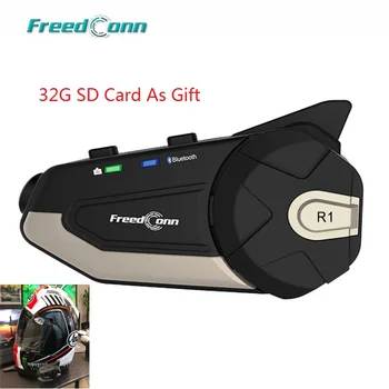 Freedconn-intercomunicador R1 para Casco De motocicleta, con WiFi, cámara HD De 1080P, Bluetooth 4,1