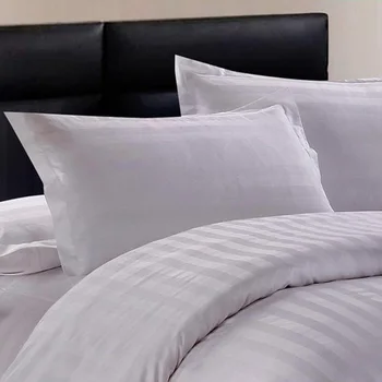 

1 Pair Household Cotton Pillowcase Pure White Satin Pillowcase Hotel Home Bedroom Pillow Case Hotel Supplies