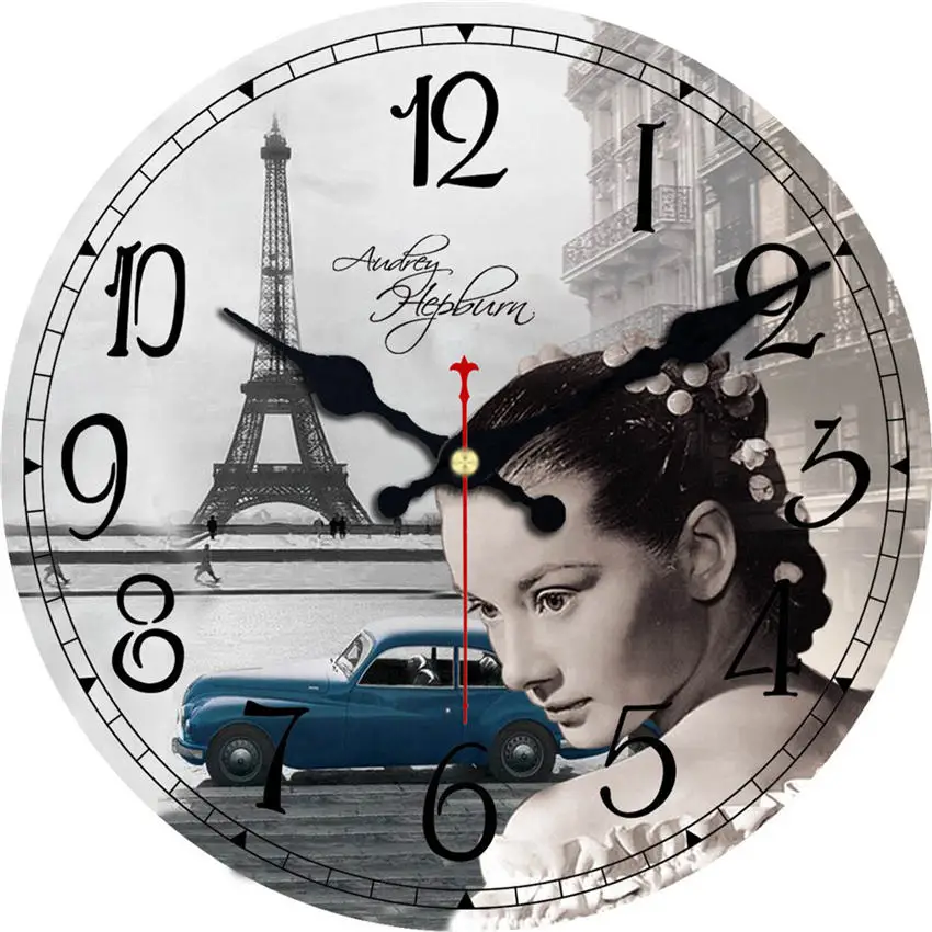 WONZOM beauty Dream Car тихие настенные художественные большие часы для домашнего декора и