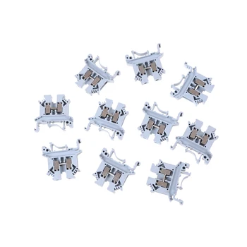 

10pcs/lot 800V 32A Plastic Terminal Block Connectors UK-2.5B Din Rail Uneiversal Terminal Blocks Screw