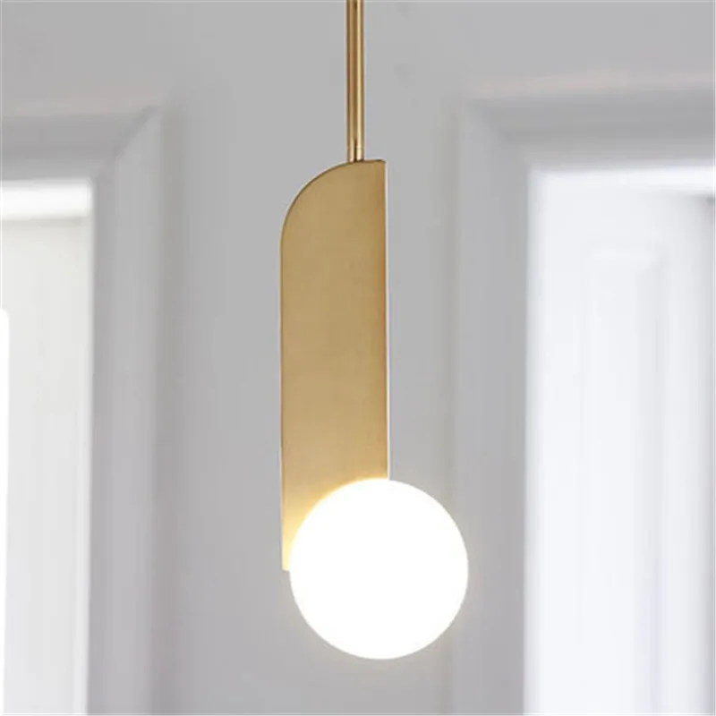 

Creative Pendant Light living room corridor restaurant LED E27 gold pendant lights for living room bedside restaurant hotel porc