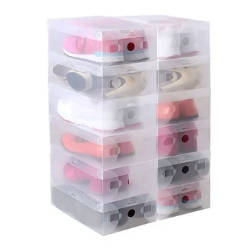 

20pcs Shoe Rack Foldable Plastic Shoe Storage Case Boxes Stackable Organizer De Zapatos Shoe Box Plastic Shoe Box Shoe Organizer
