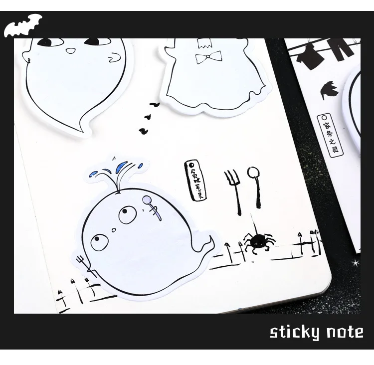 Бумага Mister Sticky Notes Greedy Evil spirts серия креативные милые забавные заметки для сообщений съемные самоклеящиеся заметки 4-30 листов