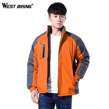 

WEST BIKING Cycling Jacket Thermal Warm Up Windproof Waterproof Sports Clothing Coat Women And Men Soft MTB Bike Jersey