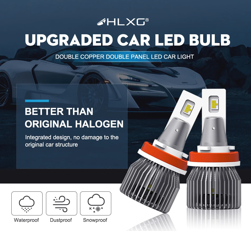 Hlxg U6プラスled H7 H4ヘッドライト電球ランプh11 9005 Hb3 9006 Hb4 25000lm 6500 18k 90ワット車スマートアイケアライトフォグライト12v Led Car Headlight Bulbs Led Aliexpress