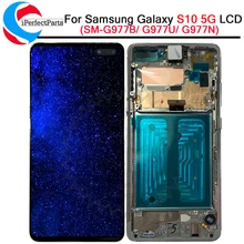 6,7 AMOLED для samsung Galaxy S10 5G lcd G977B G977U G977N сенсорный экран дигитайзер сборка с инструментами для samsung s10 5G lcd