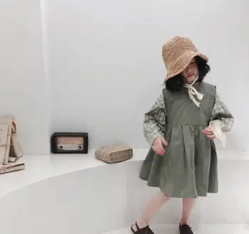 

2020 New Girls Vest Dress Spring Fashion Cotton Girls Dresses 1-7t PO952