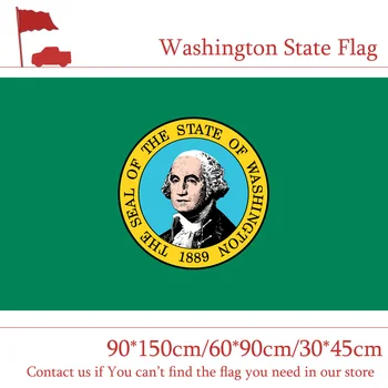 

15PCS Flag America 3*5ft Washington State Flag 30*45cm Car Flag 90*150cm 60*90cm High-quality