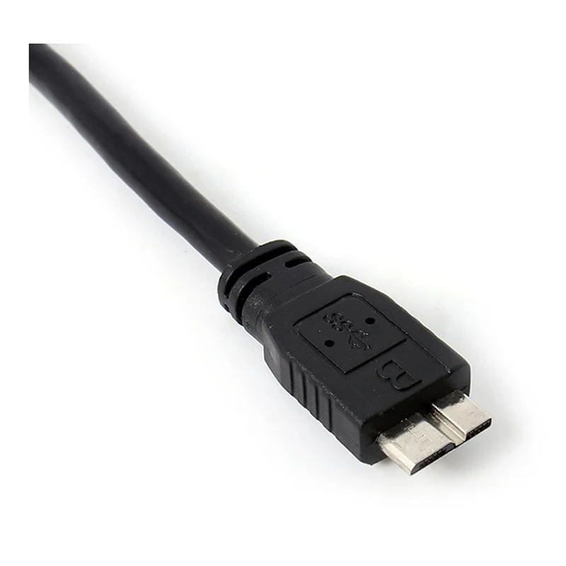 Двойной кабель для жесткого диска Micro USB B 3,0 y-кабель черный