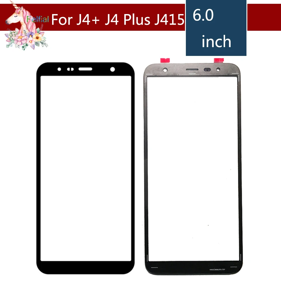 10 шт./лот сенсорный экран 6 0 &quotдля samsung Galaxy J4 Plus + J415 2018 j415F SM-J415F/DS передняя внешняя