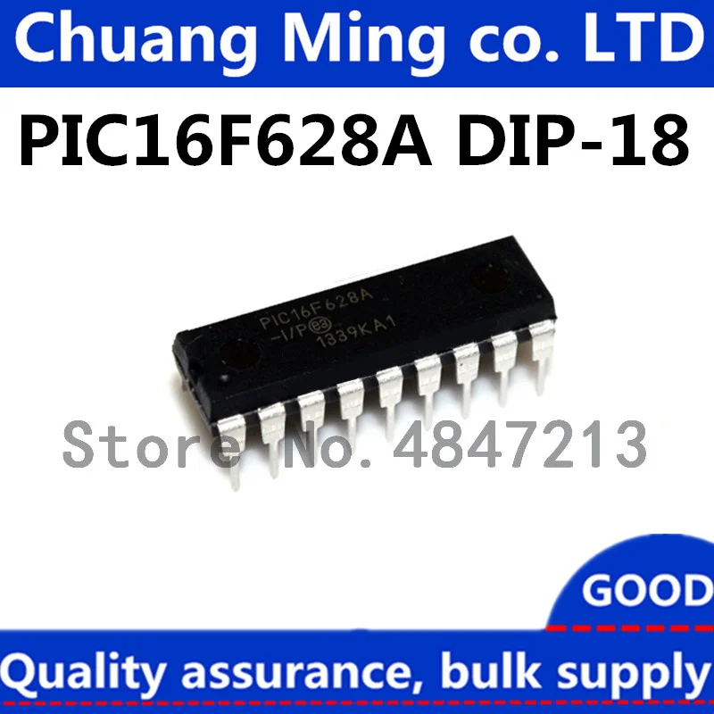 10 шт./лот Φ/P PIC16F628AIP PIC16F628A 16F628A DIP18 IC! | Электроника