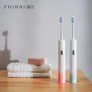 

ZHIBAI USB Rechargeable Electric Toothbrush Automatic Home IPX7 Waterproof Toothbrush Portable Toothbrush 3 Clearing Modes
