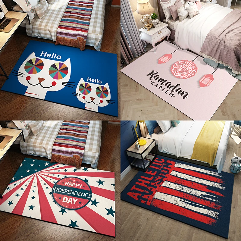 

Carpet living room simple modern home sofa coffee table cushion northern European geometric bedroom custom room floor mat