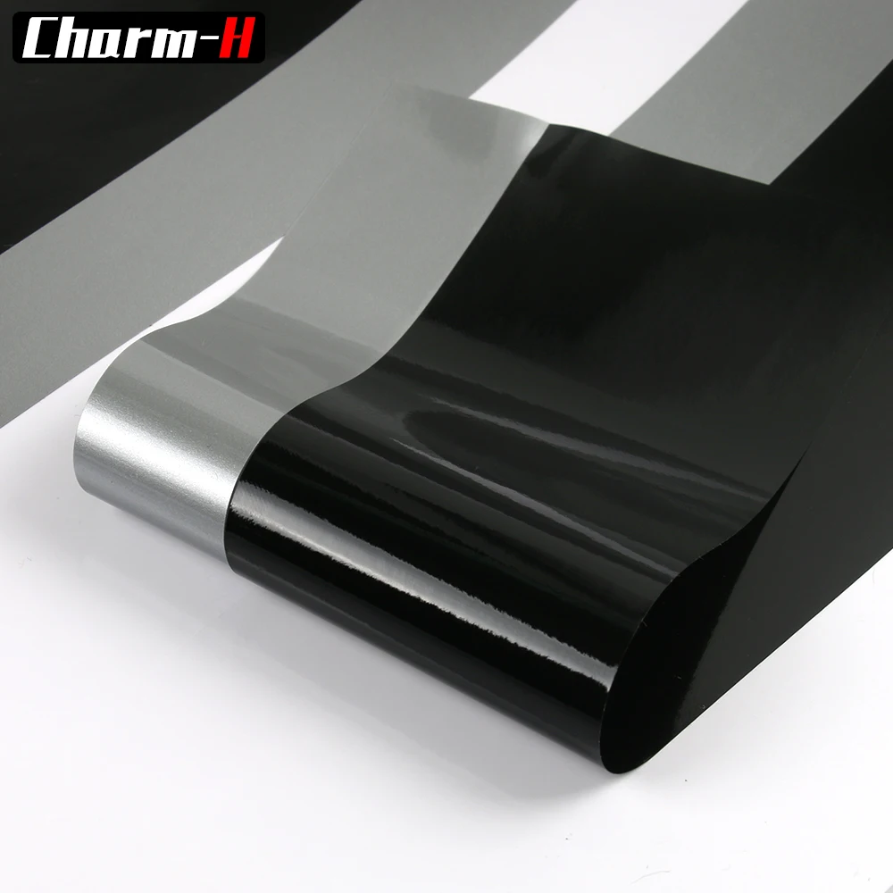 2pcs Black-Grey Car Body Door Side Stripes Skirt Vinyl Decal Stickers for BMW 6 Series GT 6gt G32 Gran Turismo Accessories