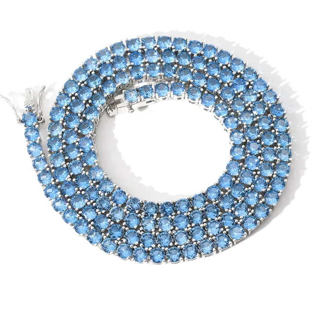 Bling Black Necklace For Men Women 