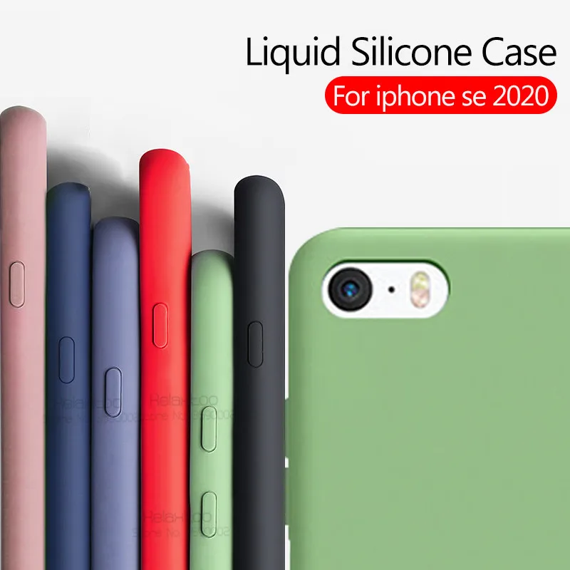 For iPhone SE 2020 Case Soft Silicone Liquid Candy Colors Anti-Scratch Matte TPU Cover For iPhone SE2 se 2 Case 4.7'' Slim funda For iPhone SE 2020 Case Soft Silicone Liquid Candy Colors Anti-Scratch Matte TPU Cover For iPhone SE2 se 2 Case 4.7'' Slim funda