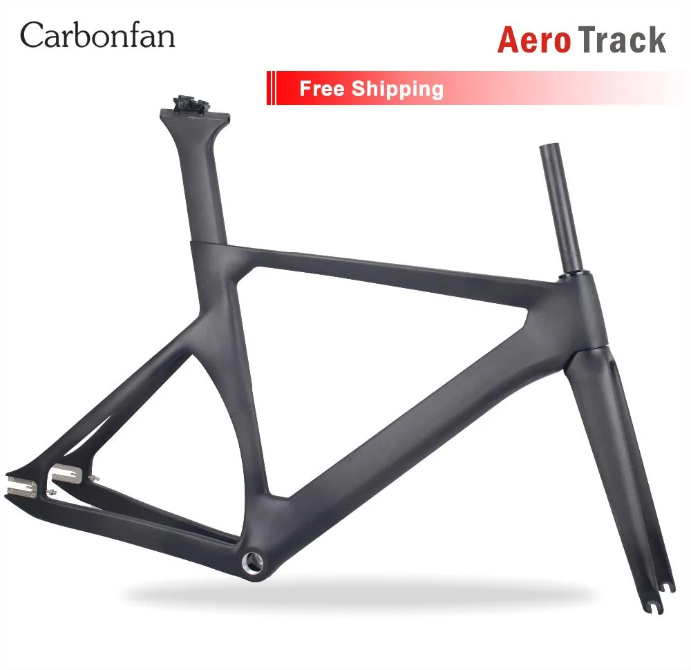 Perfect Carbonfan new Aero 700c Carbon Track Bike Frame UD weave Fixed gear Carbon bike frame/fork/seatpost 48/51/54/57cm 0