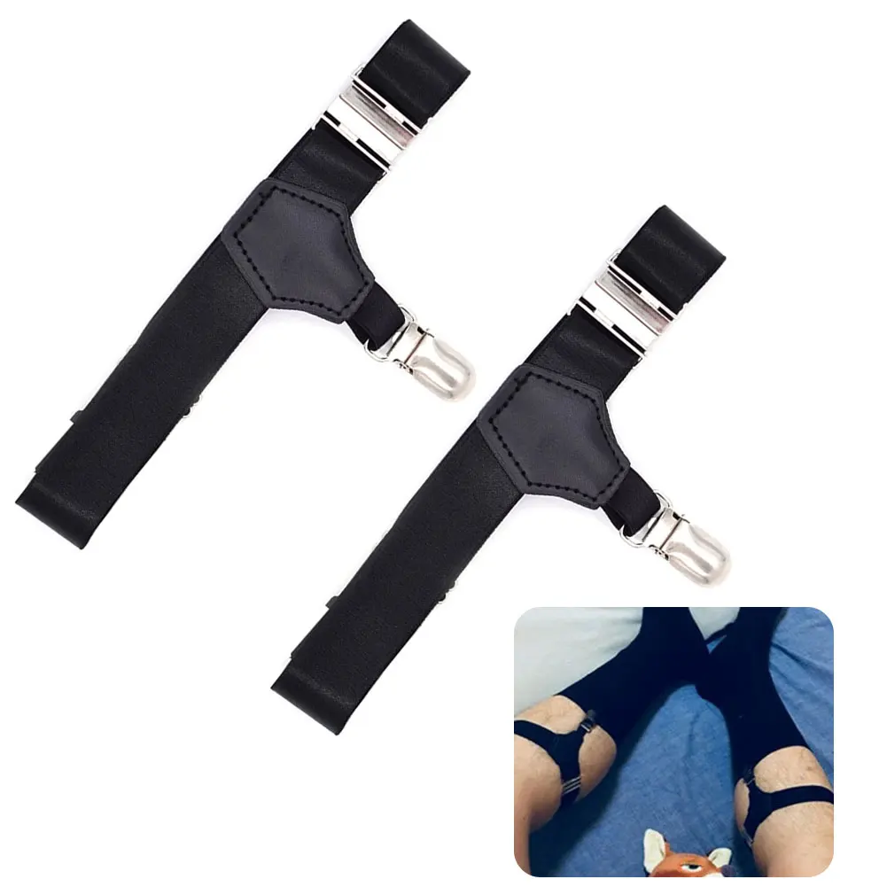 1 Pair Elastic Adjustable Garters Men Socks Stays Holder Outdoor Universal Comfortable Lightweight Non Slip Suspender#2