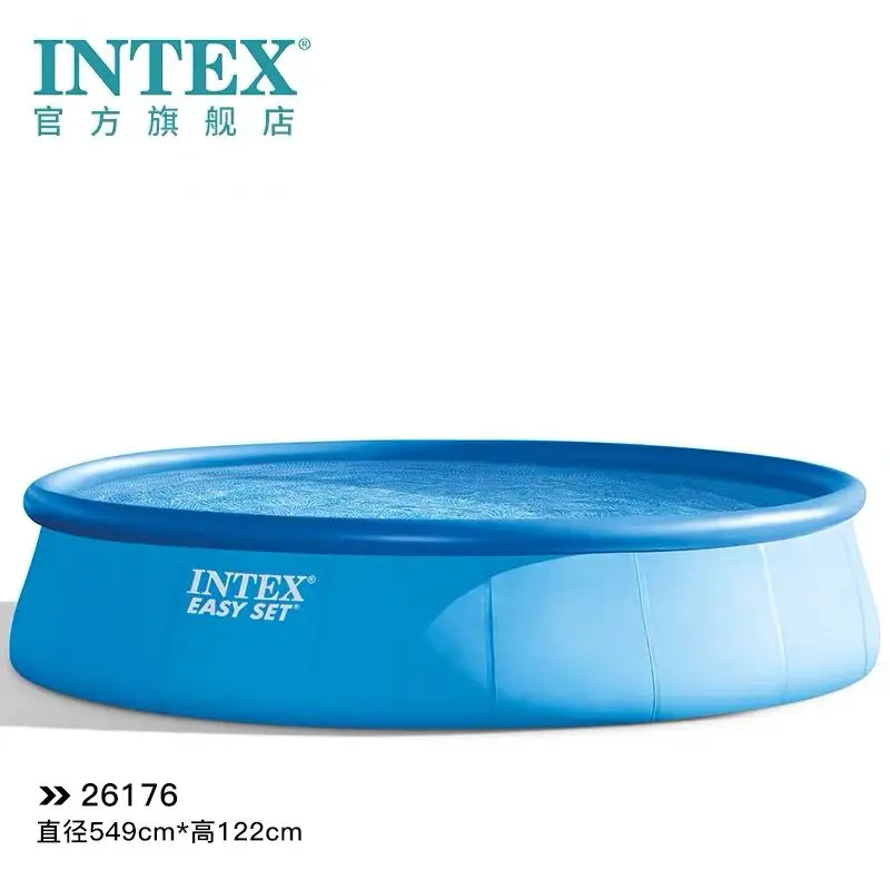 INTEX круглая скобка бассейн piscina надувной взрослый открытый большой детский