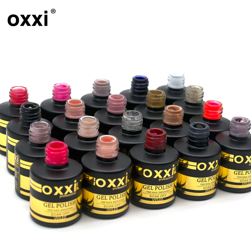 OXXI New 8ml Nail Rubber Base Coat and Top Coat Gel Varnish Primer For Nails Semi Permanant UV Gel Polish Nail Art Design Gellak 6
