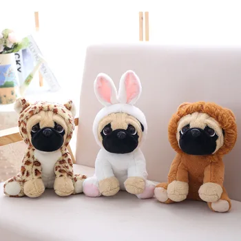 

Model Shar Pei Doll Pillow Cute Turning Hat Dog Plush Toys Doll Birthday Gift