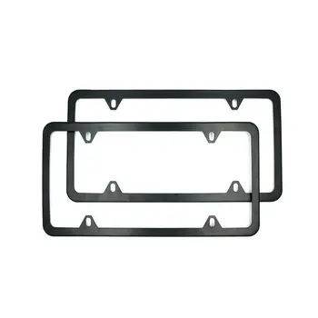 

Hot Stainless Steel 4-Holes License Plate Frame Truck Car Sturdy Durable Tinted