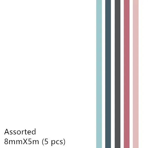 5 шт./лот простой васи лента сплошной цвет маскирующая лента декоративная лента DIY Скрапбукинг пуля журнал канцелярские товары Shool поставка - Цвет: Assorted