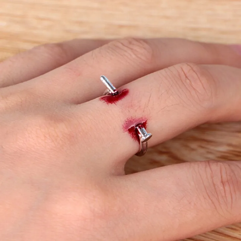 1pc Adjustable Nails Halloween Cosplay Creative Unisex Horrifying Finger Ring Ring Simple Style For Halloween Party Women Gifts Party Diy Decorations Aliexpress