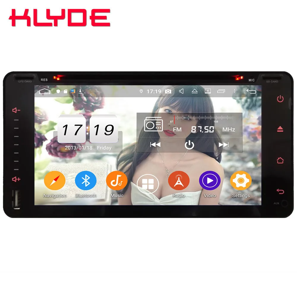Klyde 4G Android 10 Octa Core 4 Гб + 64 DSP автомобильный DVD мультимедийный плеер для Toyota Vitz Hilux Vios
