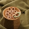 20PCS Wooden Ring Baby Teether 25mm/30mm Circle Beech Ring Natural Wood Rodent Teething Rings DIY Bracelet Ornaments Accessories 1