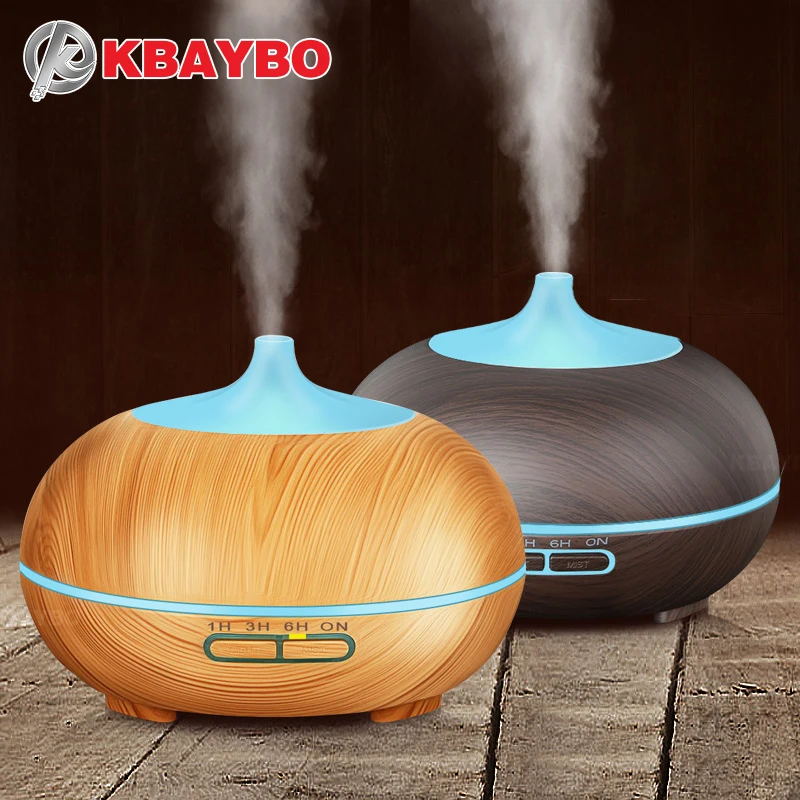 

300ml Wood Grain Essential Oil Diffuser Ultrasonic Aroma Cool Mist Humidifier for Office Bedroom Baby Room Study Yoga Spa