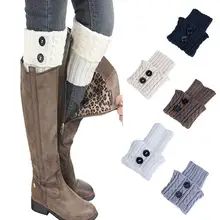 1 пара женских ботинок, вязаные манжеты, короткий стиль, 5 цветов, тонкая теплая накладка на ногу, теплые носки с манжетами, идеальные аксессуары, сохраняющие тепло ноги