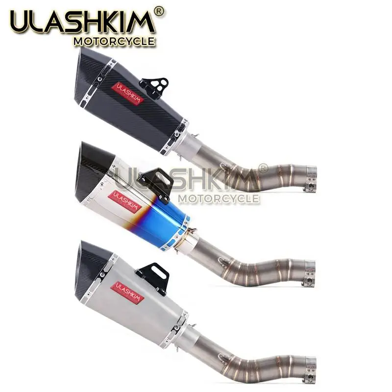 Мотоцикл Полная система глушитель выхлопной трубы среднего звена скольжения для