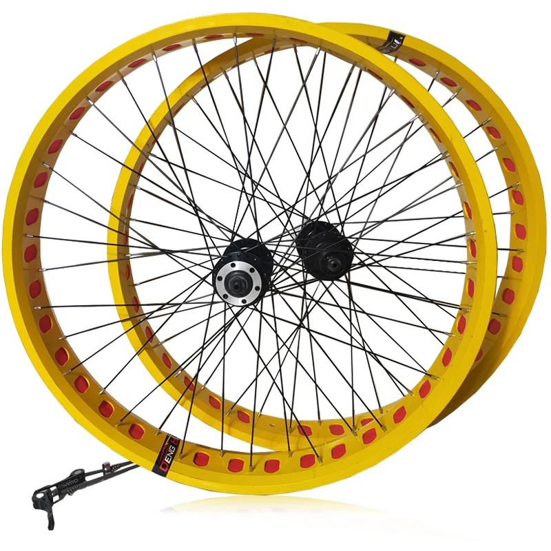 Kalosse 135/190mm hubs 26*4.0 tires Fat bike Snow bicycle wheels 11 speed cassette Beach | Спорт и развлечения