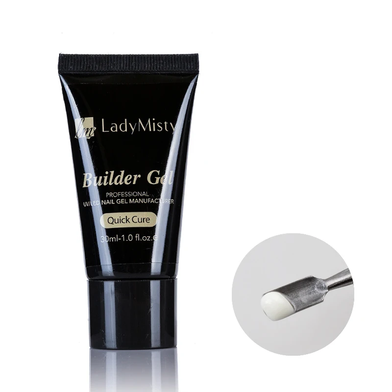 60ml Milky White Ladymisty 60 мл строительный гель акриловый для ногтей Французский набор замочить от УФ желе прозрачный гель полигель для наращивания ногтей кончики для ногтей - Цвет: 60ml Milky White