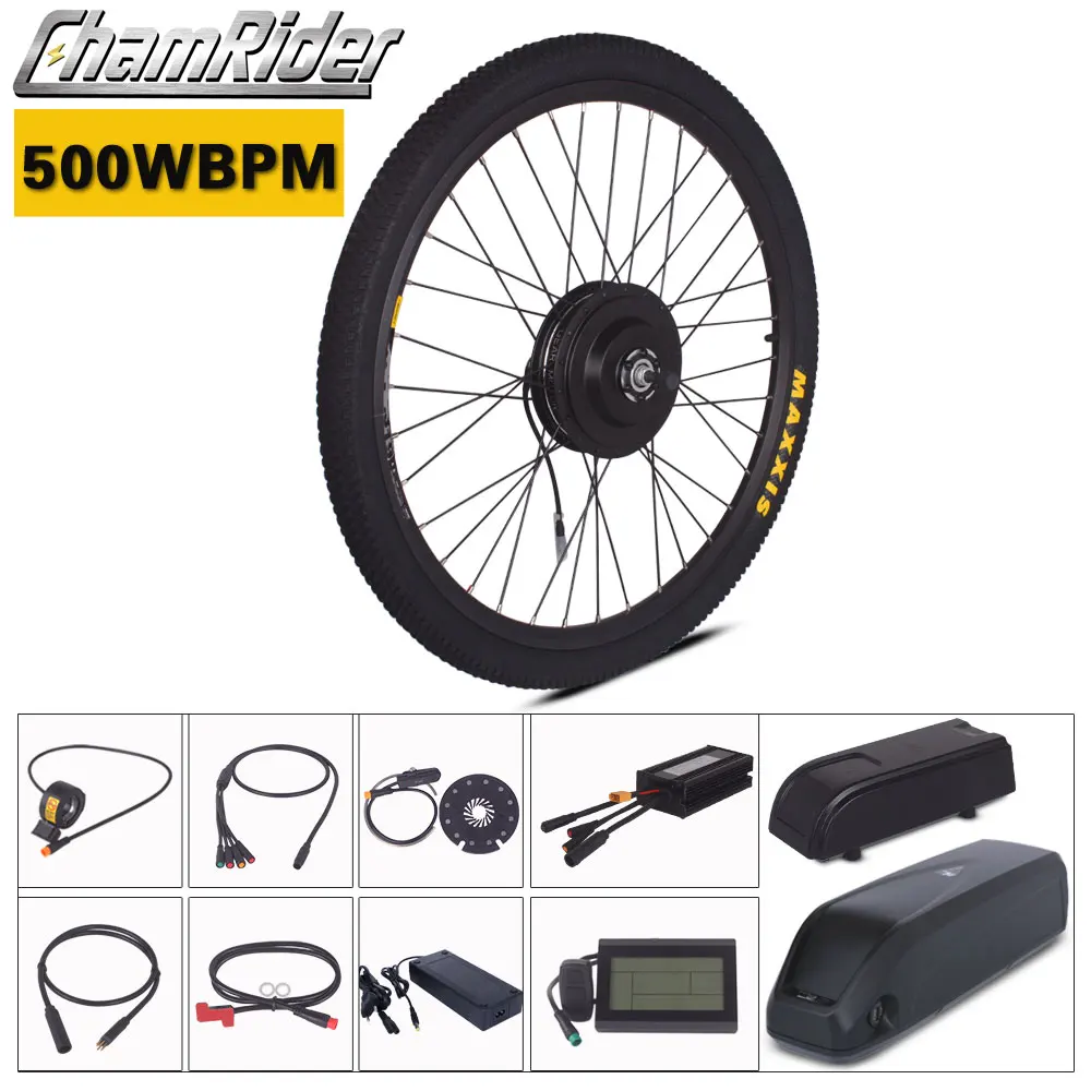 Chamrider Электрический велосипед Ebike комплект 500 Вт BPM 36 В 48 В 17AH Hailong батарея MXUS мотор LCD3 дисплей Julet водонепроницаемый разъем Chamrider Электрический велосипед Ebike комплект 500 Вт BPM 36 В 48 В 17AH Hailong батарея MXUS мотор LCD3 дисплей Julet водонепроницаемый разъем