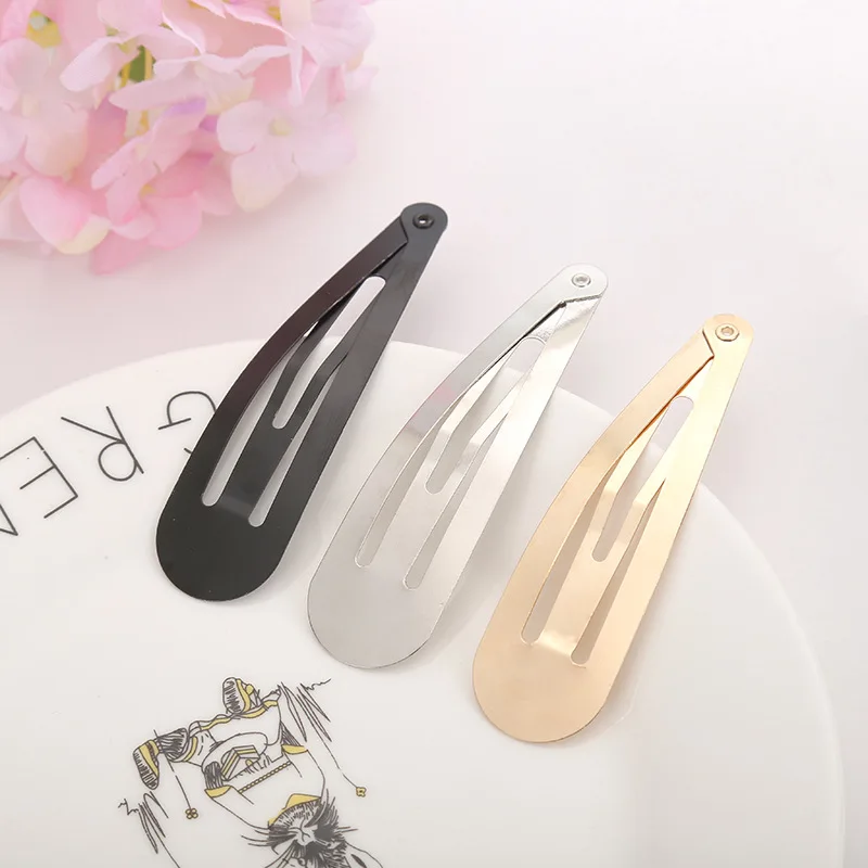 20 개 4cm/5cm/6cm/7cm/8cm 실버 골드 블랙 스냅 BB 클립 여자 머리핀 바레트 DIY 모자를 쓰고 있죠 도매 헤어 그립