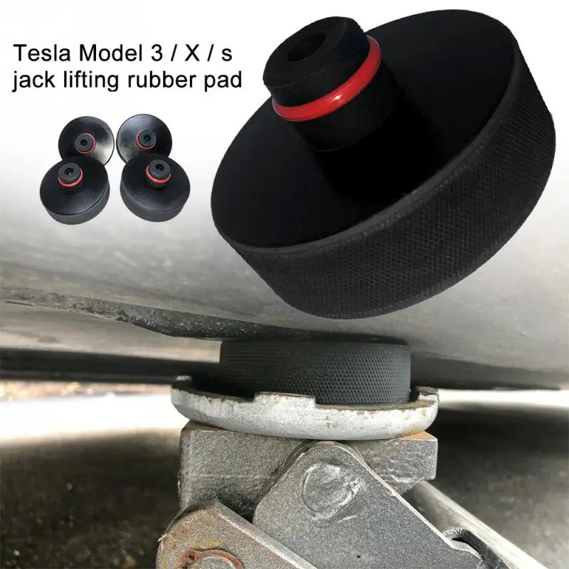  4pcs Support Lift Point Adapter Tool Stand Car Jack Pad Flexible Rubber Guard Pinch Weld Positionin