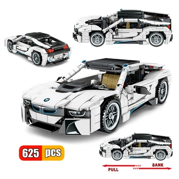 

ZHENDUO 625pcs Sports Car Model Building Blocks City Technic Speed Champions Racing Car Enlighten Bricks Toys Christmas gift