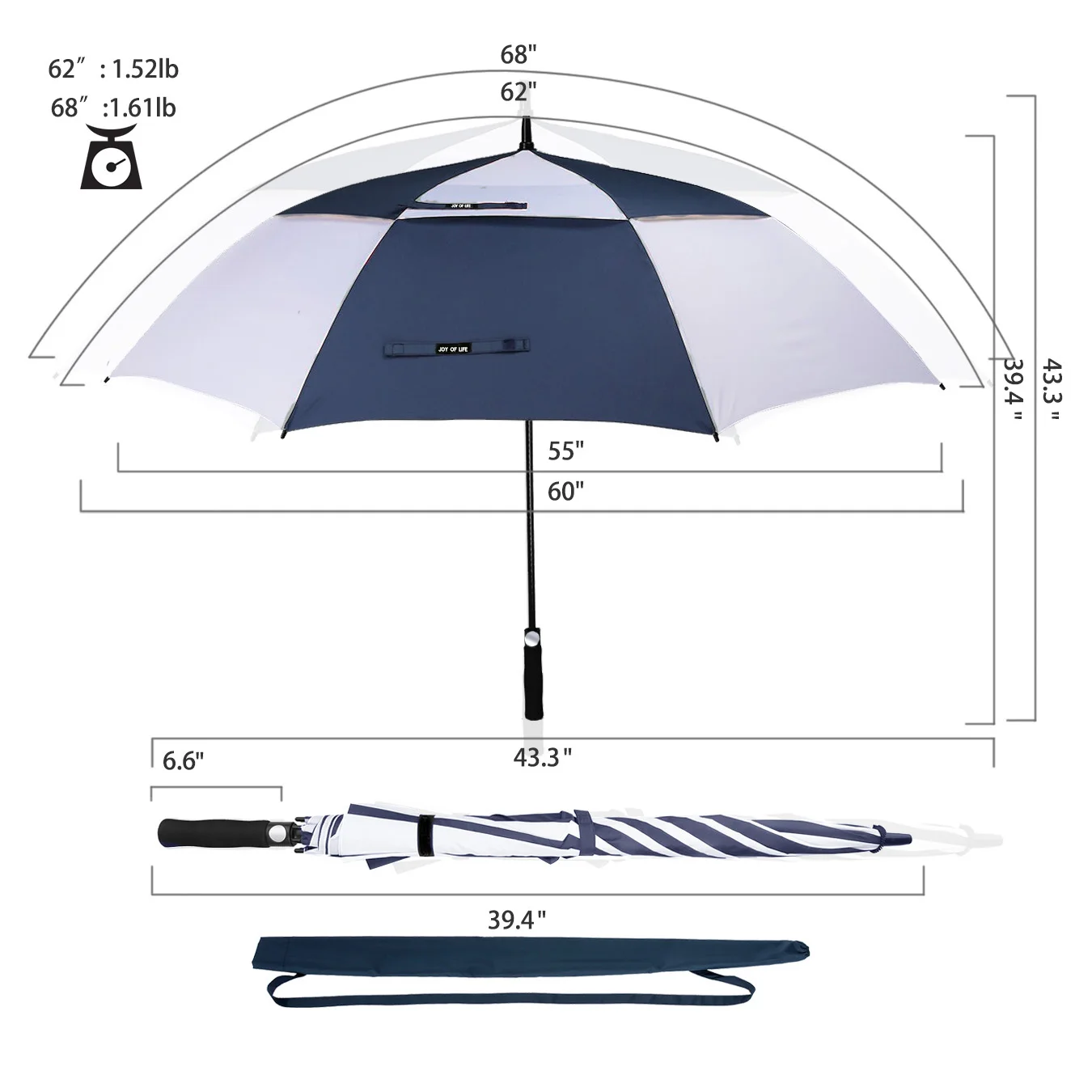 ZOMAKE Ombrello Pieghevole Antivento Automatico,Portatile Ombrello Pioggia  Piccolo Resistenti Ombrelli da Borsa - Tascabile Folding Umbrella per