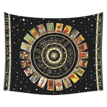 

Tarot Tapestry Wall Hanging Tapesties Sun God Astrology Divination For Home Deco Living Room Bedroom Large Big Size Anime