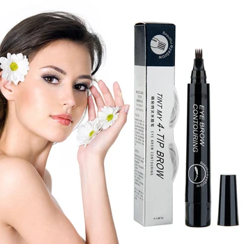 

Eyebrow 4 Fork Natural Liquid Ink Pencil Waterproof Lasting Charm Brow Tattoo Shades Pencil Eye Pencil Makeup Cosmetics TSLM1