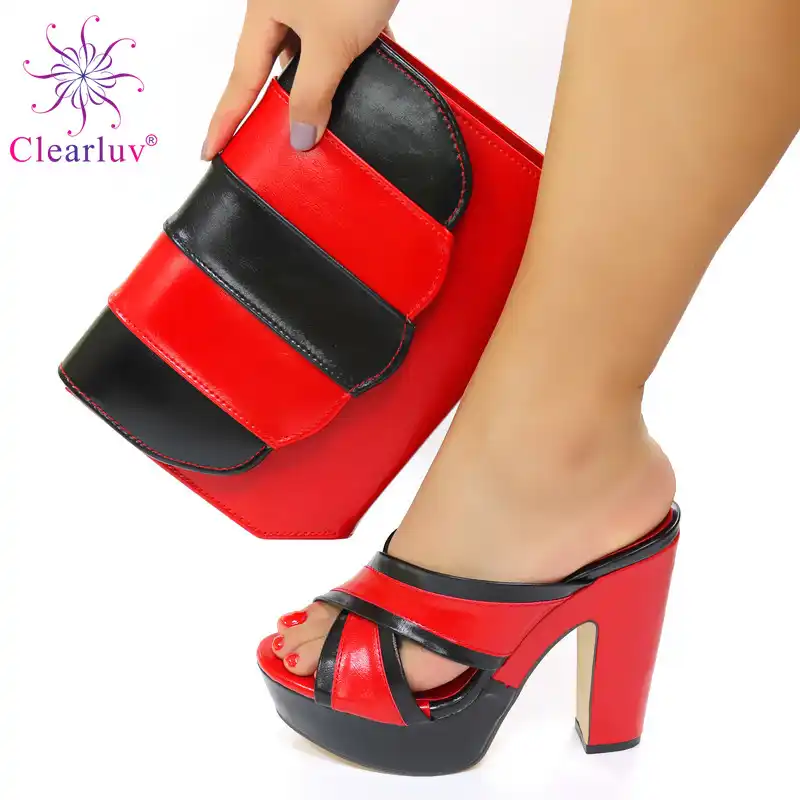 Neue Ankunft Damen Schuhe Sommer Hausschuhe Gute Qualitat Italienische Schuhe Mit Passender Tasche Fur Abend Party Damen Sexy High Heels Damenpumps Aliexpress