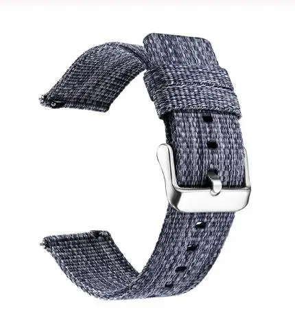 Blue 22 мм 20 мм 18 нейлоновые полосы для samsung gear sport S2 S3 Frontier Classic Band huami Amazfit ремешок Bip galaxy watch active 42 46 мм - Цвет ремешка: Blue
